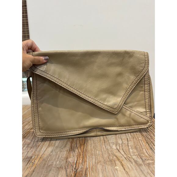 Gaetano Vintage Leather Tan Wristlet Clutch Purse - Picture 3 of 6